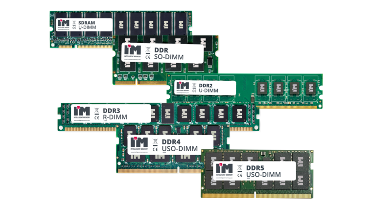 Intelligent Memory DRAM Modules SDRAM DDR1 DDR2 DDR3 DDR4 DDR5