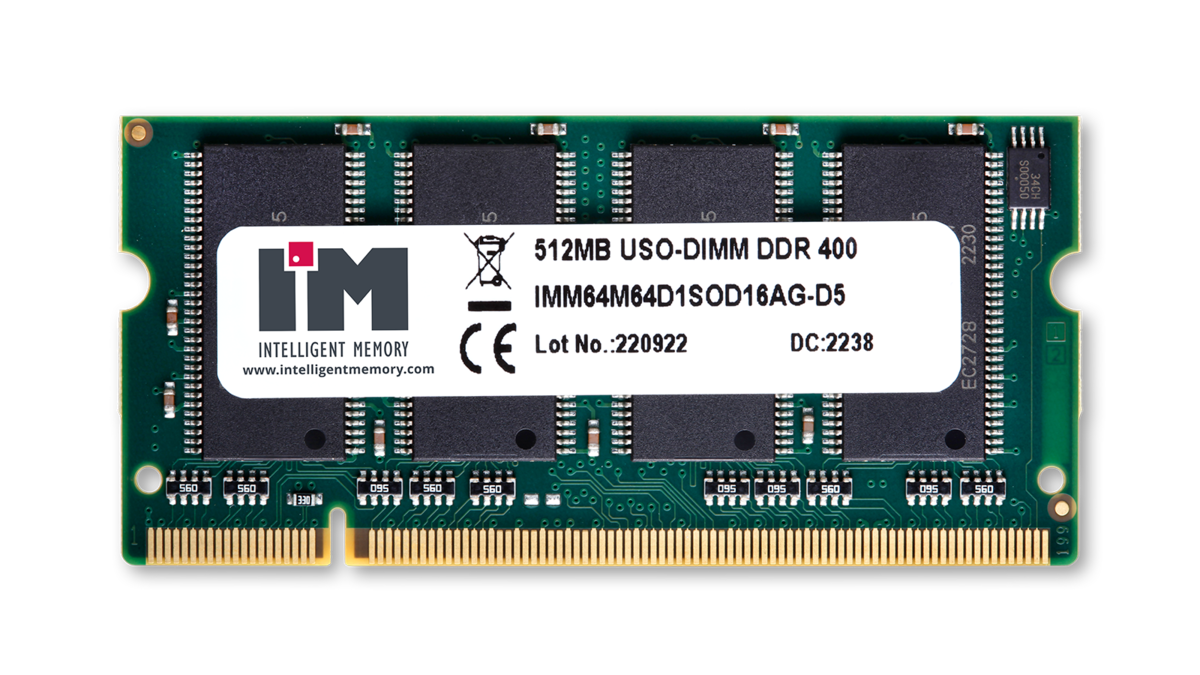 DRAM Module - DDR1 - Non-ECC USODIMM - 1GB - PC-3200 (400MT/s
